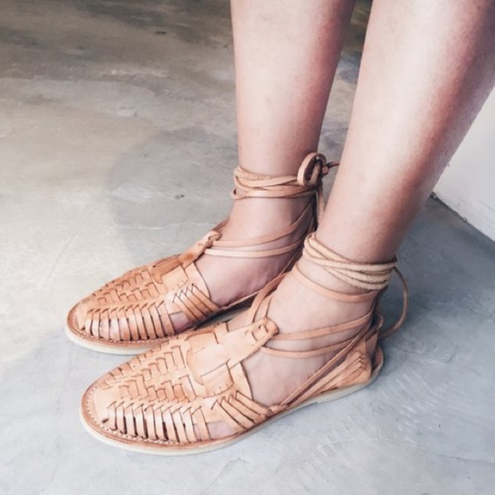 Chamula Sayulita Handmade Leather Huarache Sandals - Picture 7 of 8